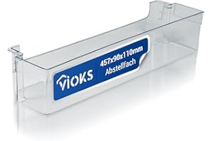 VIOKS Flaschenfach Flaschenhalter Kühlschrank Ersatz für Gorenje 407845 422779 - Flaschenablage Kühlschrank 457 x 110 x 90 mm - Asko Gorenje Kühlschrank Türfach & Türablagen für Kühlschränke