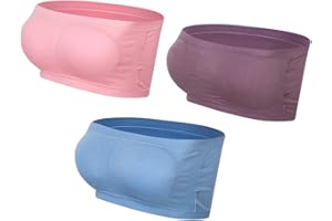 Lemef Reggiseno Senza Spalline a Fascia Senza Cuciture da Donna Top a Tubo Elasticizzato con Imbottiture Rimovibili