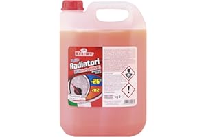 RHÜTTEN Liquido Radiatori Permanente, Colore Rosso, Protezione Alluminio, Antigelo fino -26°C, Additivi Organici, 5kg