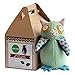 Produktbild Cate and Levi 10 Handmade Hoo's The Maker Owl Plush Stuffed Animal Making Kit (Premium Reclaimed Wool), Colors Will Vary