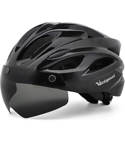 Ammaco Adults Cycling Mens Womens Mountain Bike Road Bike Commuter Helmet &  Rear 3 'V' LED Light Purple (58-61cm) : Amazon.co.uk: Sports & Outdoors
