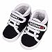Amison Baby Infant Kid Boy Girl Soft Sole Canvas Sneaker Toddler Shoes (12(6-12 months), Black)