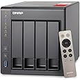 QNAP 4-Bay NAS TS-451+ Quad-core Intel Celeron J1900 2GB RAM with 256-bit External Drive encryption (AES), Hardware-Accelerated transcoding with 4 X USB Ports, Multicolour (TS-451+-2G)