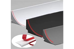 AIDEHUAKEJI joint salle de bain paroi de douche joint porte douche barrière anti-inondation joint bas paroi de douche barrière de douche joint (blanc 2 mètres )