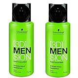 Twin Pack Schwarzkopf 3D Men -sion Strong Hold Hairspray 2x100ml