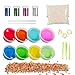 Produktbild Kinder Spielzeug Schleim DIY Slime Kit,8 Pack Crystal Clay Schlamm mit 5000PCS Bunte Schaum Bälle, 1000PCS Obst Gesicht Dekoration, 4 Flaschen Glitzer Shaker Gläser, ungiftige Magic Transparente Plasticine (8pcs)