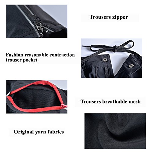 Herren Hose, West Biking Lang Radhose Fitness-Hosen für Herren Reflektierende Radsport Running Fahrradhose - 5
