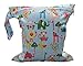 KingWinX Baby Waterproof Reusable Cloth Diaper Bag, Pattern Blue Animal