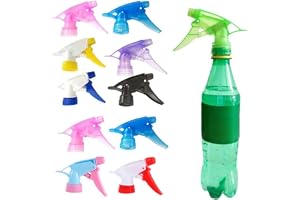 Uanqfegy Plastsprayutlösare läckagesäker flaska sprayhuvud ersättning 10 st – flaskmunstycke för rengöring (slumpmässig färg)