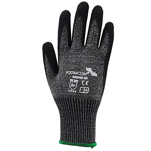 6 Paar FOURSCOM Arbeitshandschuhe Grip-Handschuhe Gr.7-12 EN388/4543 Größe 10 - 4