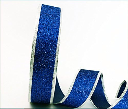 Blue Bling Merry Christmas Ultra Soft Tinsel Decorations - 2 Metres - Tree Decoration Decor Onaments Ideal Ribbon for Xmas Tree,New Year Themed Party