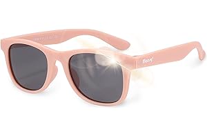 Maesy Gafas de Sol para Niño, Edades 3-6 Años, Protección Polarizada UV400, Montura Flexible y Blanda, Gafas de Sol Seguras y Cómodas para Niños, Lino