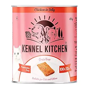 Kennel Kitchen Chicken in Jelly Wet Cat/Kitten Food - 400g Each - Pack of 2