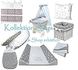 Wickeltischauflage – 2 Keil Mulde Sterne – „STARS“ 50×70 cm + Baumwollbezug - 5