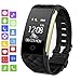 Price comparison product image Smart Trackers with Sleep Monitor, elecfan Fitness Watch with Heart Rate Remote Camera IP67 Waterproof Smart Bracelet Men Women Sport Wristband for Android and IOS - Black