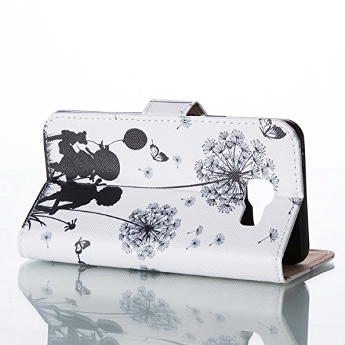SKYXD für Samsung Galaxy A5 2016 Hülle Leder Kind Löwenzahn Muster Folio Klappbar Handy Tasche Schutzhülle [Magnet / Brieftasche Kartenfach / Standfunktion] Klapphülle mit [Handyanhänger + Eingabestift] Zubehör Set für Samsung Galaxy A5 2016 A510F Case Bookstyle Flip Leather Cover With [Stylus and Dust Plug] - 6