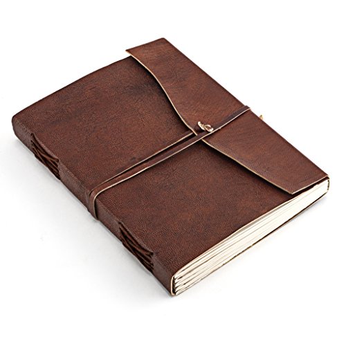 A.P. Donovan – Tagebuch Leder Notiz-Buch leer zum reinschreiben – Reisetagebuch – Diary – Braun, A5 - 2