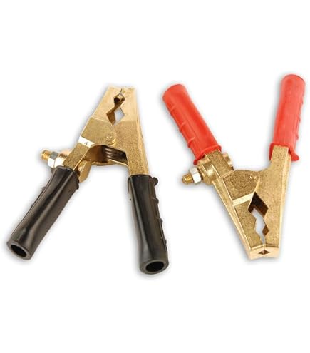 Pinces De Démarrage Professionnelles En Laiton - Lot De 2 (Rouge/Noir) - Section Max 50mm² - 400A