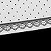 Lace Dot Pattern Silicone Nail Art Table Mat Manicure Tool - White
