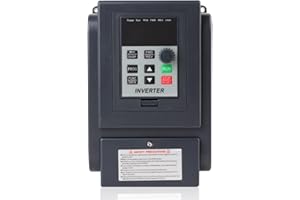 VIKYE Inverseur, Monophasé 220V Entrée Triphasée 380V Sortie 1.5KW VFD Variateur de Fréquence Contrôleur de Vitesse Contrôle PWM 400Hz