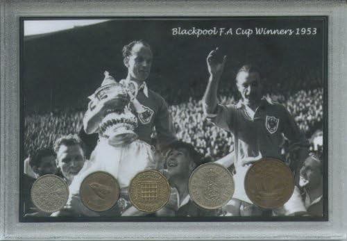 Blackpool FC (Tangerines Seasiders) The Stanley Matthews Final Vintage F.A FA Cup Winners Retro Coin Present Display Gift Set 1953