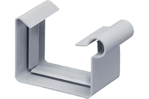 INEFA Rinnenverbinder Kastenrinne, PVC NW 115 Grau Verbinder für Dachrinne Kunststoff, Dachrinnenzubehör, Made in Germany
