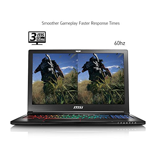 MSI Gs63Vr Stealth Pro-078 15 6  120Hz 3Ms Ultra Thin And Light Gaming Laptop I7-7700Hq Gtx 1070 8G 16Gb 256Gb Ssd   1Tb  Aluminum Black
