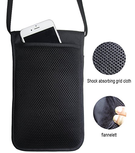 SMING Bolsa viajera Porta Pasaporte de cuello con Bloqueo RFID - Cartera compacta de cuello - Imagen 6