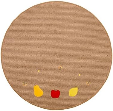 Fruit Printing Pattern Carpet Japanese Mats Thin Section Can Not Lint Non-slip Non-slip Can Be Washed Computer Chair Yoga Mat Matress Door Mat 100 * 100CM ( Color : A )