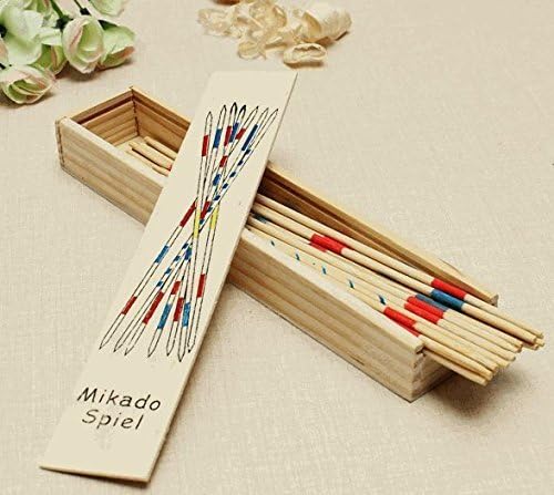 Mikado Spiel Game Sticks Wooden Toys Adult Children Intelligence Multiplayer Toy by GokuStore by GokuStore