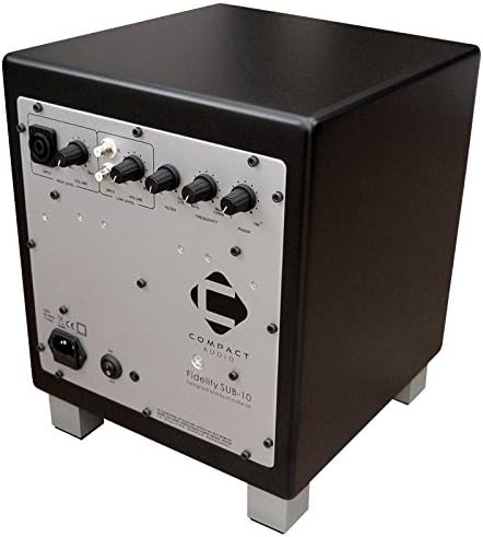 Compact Audio Fidelity SUB10 150w RMS 10" Active Subwoofer UK Designed and Built (SINGLE) (Black)