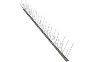 EINSIDE Dissuasori per volatili anti piccioni 80 punte acciaio inox AISI 304, Base flessibile, Scatola da 25 metri