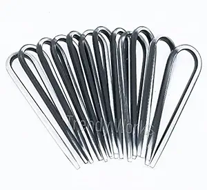 Trendy Works Hair U-Shape Juda Stick (12 Pieces) Bun Pins for Women Girls Hair Styling Accessory (9.5cm Length, Black)