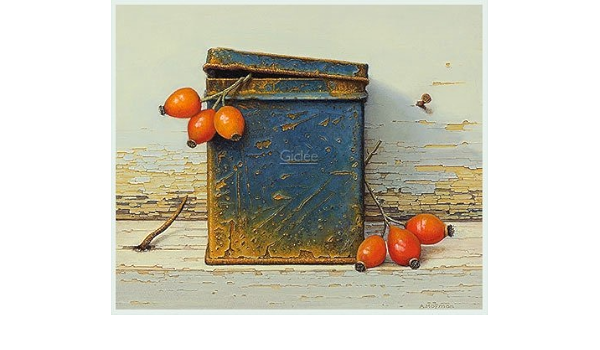Tin with Rose Hips by AAD Hofman: Amazon.co.uk: Kitchen & Home