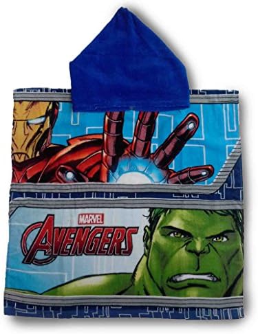 Marvel Avengers Kids Hooded Beach/Swim Poncho Towel