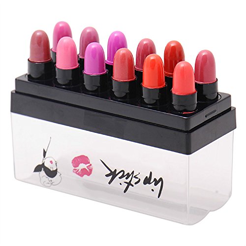 12 Colors New Makeup Lipstick Lip Color Long lasting Lip Gloss