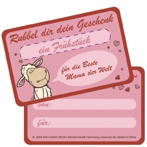 Preisvergleich Produktbild 32786 - NICI - Elsa&Gustav - Gutscheinkarte "ein Frühstück"