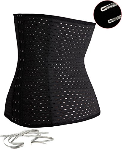 DODOING Damen Waist Training Trainer Korsett Sport Taille Cincher Body Shaper Taillenmieder Bauchweggürtel Corsage Corset Korsage Top - 4