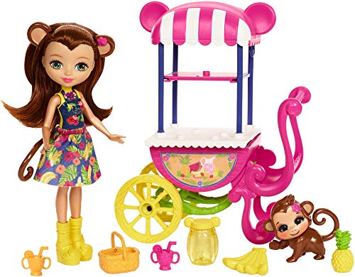 Enchantimals Carrito de Frutas, accesorios muñecas (Mattel FCG93)