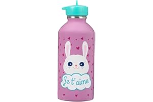Draeger Paris - Borraccia in acciaio inox per bambini - Je t'aime