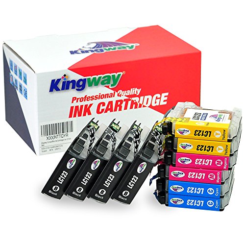kingway Ersatz für Brother LC123 Hohe Kapazität Tinten Patronen mit neuesten Aktualisiert Chips für Brother J4510DW J470DW mfc-j6920dw mfc-j6520dw mfc-j6720dw dcp-j552dw J4410DW J4610DW MFC-J4710DW mfc-j4110dw J132 W DCP J245 J752DW mfc-j650dw-J870DW Serie Drucker – (4 schwarz/2 Cyan/2 magenta/2 gelb) 10 Stück - 6