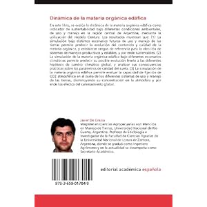 Dinámica de la materia orgánica edáfica: Empleo de modelos matemáticos de simulación