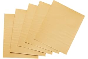 Fit For The Job 5 fogli di carta vetrata di media qualità per levigare legno, mobili, metallo, intonaco per la casa, decorazione e altro, 230 x 280 mm