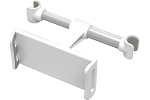 Giftorld Zagłówki samochodowe Uchwyt na tylne siedzenie,Telefon/Tablet Samochodowy uchwyt,Regulowany uchwyt urządzeń do 4-11 calowych tabltes/telefonów,Kompatybilny z iPhone,iPad,Tab (biały)