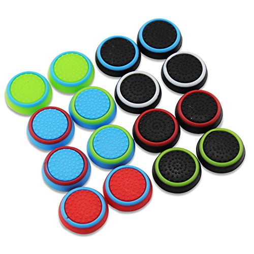 Aussel tappi di protezione in silicone per manopola controller di PS4 PS3 XBOX 360 Xbox One, confezione da 8