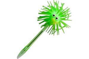 Tinc - Stylo à Bille Lumineux, Encre Bleue, Tête Oscillante, un Design Amusant, Accessoire de Papeterie Fantaisie, Idéal Bureau, Ecole ou Maison, Vert