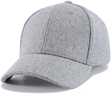 Men's Women's Baseball Caps Sports Outdoors Cashmere Adjust Hats,Grey-OneSize