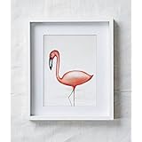 Fine Art Druck auf hochwertige Künstlerpapier von Hahnemühle Charakter Flamingo Flavio Kunstdruck für Kinderzimmer .