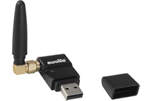 Eurolite QuickDMX USB Wireless Transmitter/Receiver | Wireless Mini DMX Transceiver 2.4 GHz, Phantom Powered