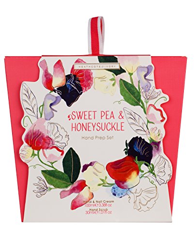 Heathcote & Ivory Sweet Pea and Honeysuckle Hand Prep Set